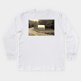 Old House In The Mountains Kids Long Sleeve T-Shirt